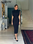 Black Bodycon Midi Dress: Elegant Style for Women Chic