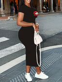 Black Chic Summer Dress: Stylish Flattering Tee Dress