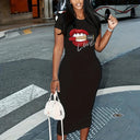 Black Chic Summer Dress: Stylish Flattering Tee Dress