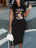 Black Chic Summer Dress: Stylish Flattering Tee Dress