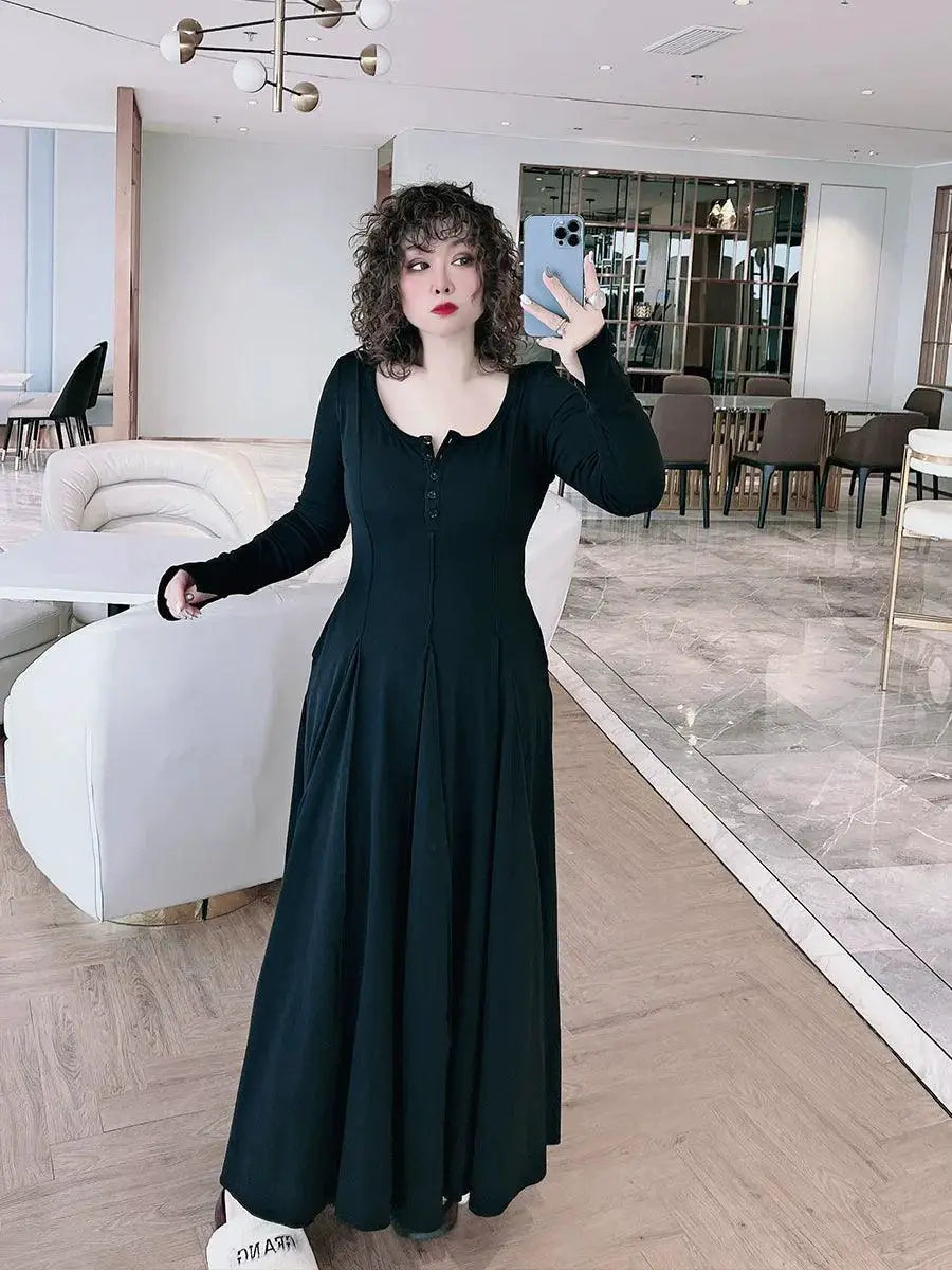 Black Plus Size Evening Dress Sophisticated Style For Women