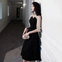 Black Flared Sleeve Party Dress: Elegant Evening Attire