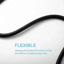 Black Flexible Stainless Steel Shower Hose Enhances Shower Experience