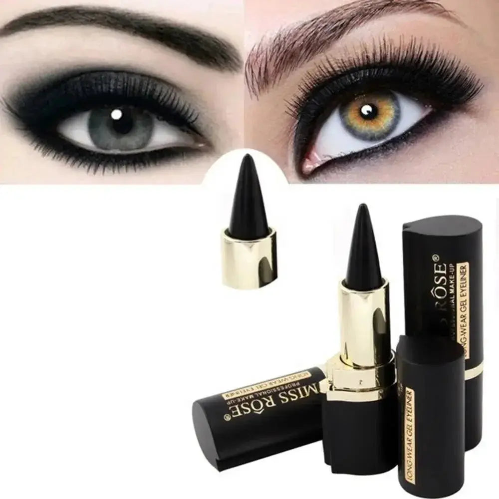 Black Gel Eyeliner Pencil Waterproof for Smoky Eyes