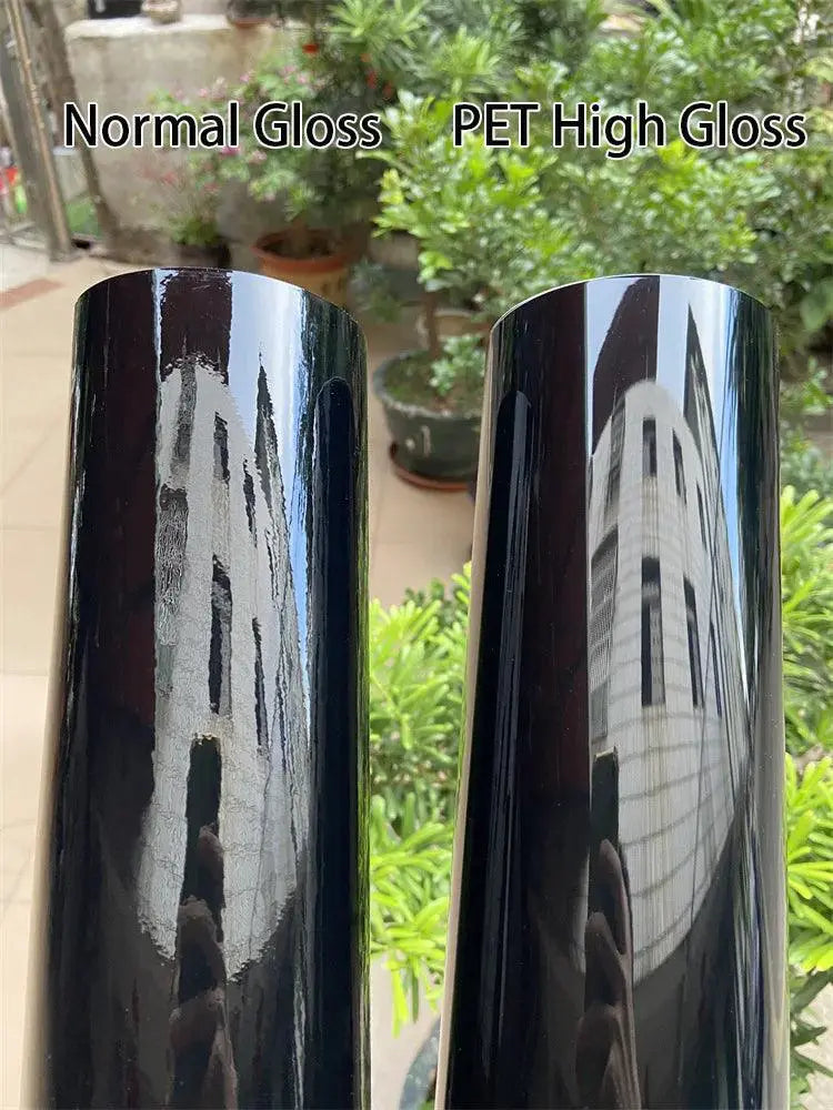 Black Gloss Vinyl Wrap Film For Cars And Motorcycle 50ft