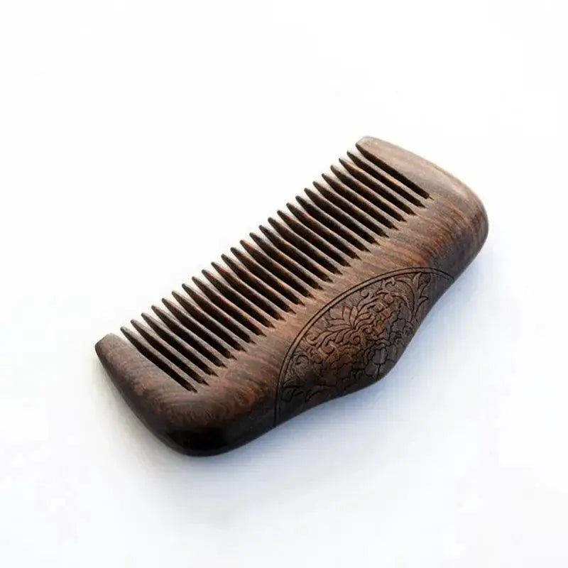 Black Gold Sandalwood Pocket Comb for Grooming and Styling