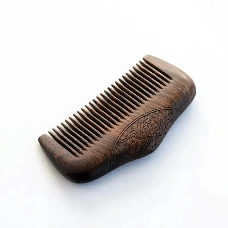 Black Gold Sandalwood Pocket Comb for Grooming and Styling