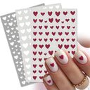 Black Heart Love Nail Stickers for Chic Manicure Decals