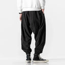 Black Hip Hop Streetwear Jogger Harem Trousers for Men