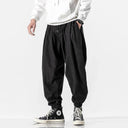 Black Hip Hop Streetwear Jogger Harem Trousers for Men
