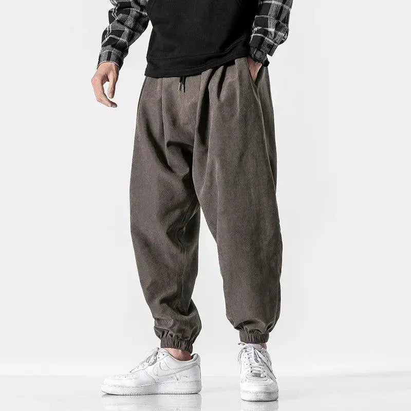 Black Hip Hop Streetwear Jogger Harem Trousers for Men