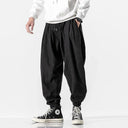 Black Hip Hop Streetwear Jogger Harem Trousers for Men