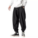 Black Hip Hop Streetwear Jogger Harem Trousers for Men