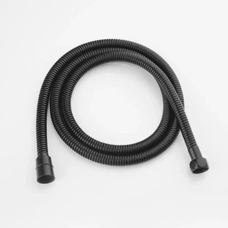 Black Luxe Rain Shower Head Set High Pressure Wall Mount