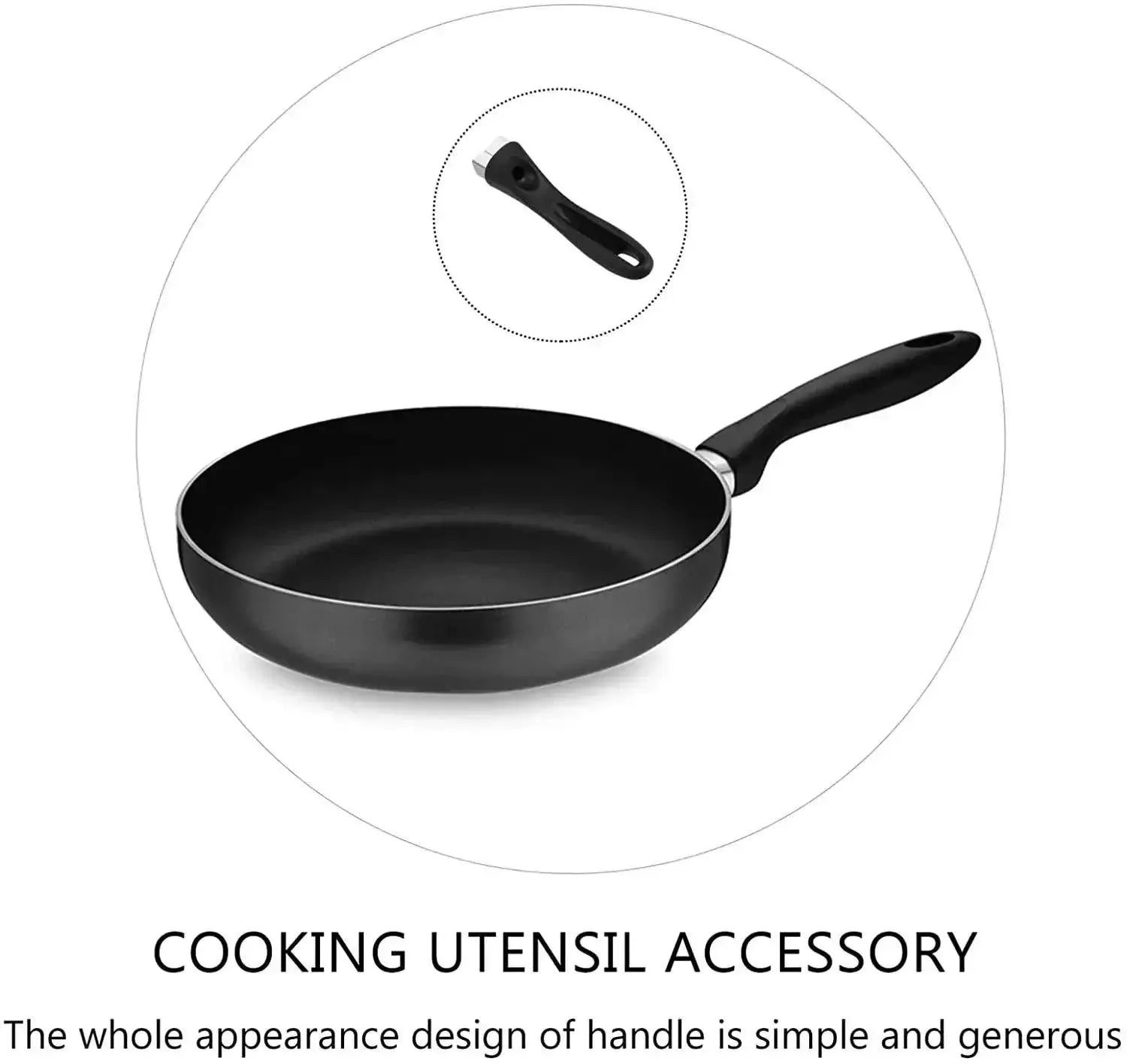 Black Non Slip Bakelite Pot Handle Replacement For Pans