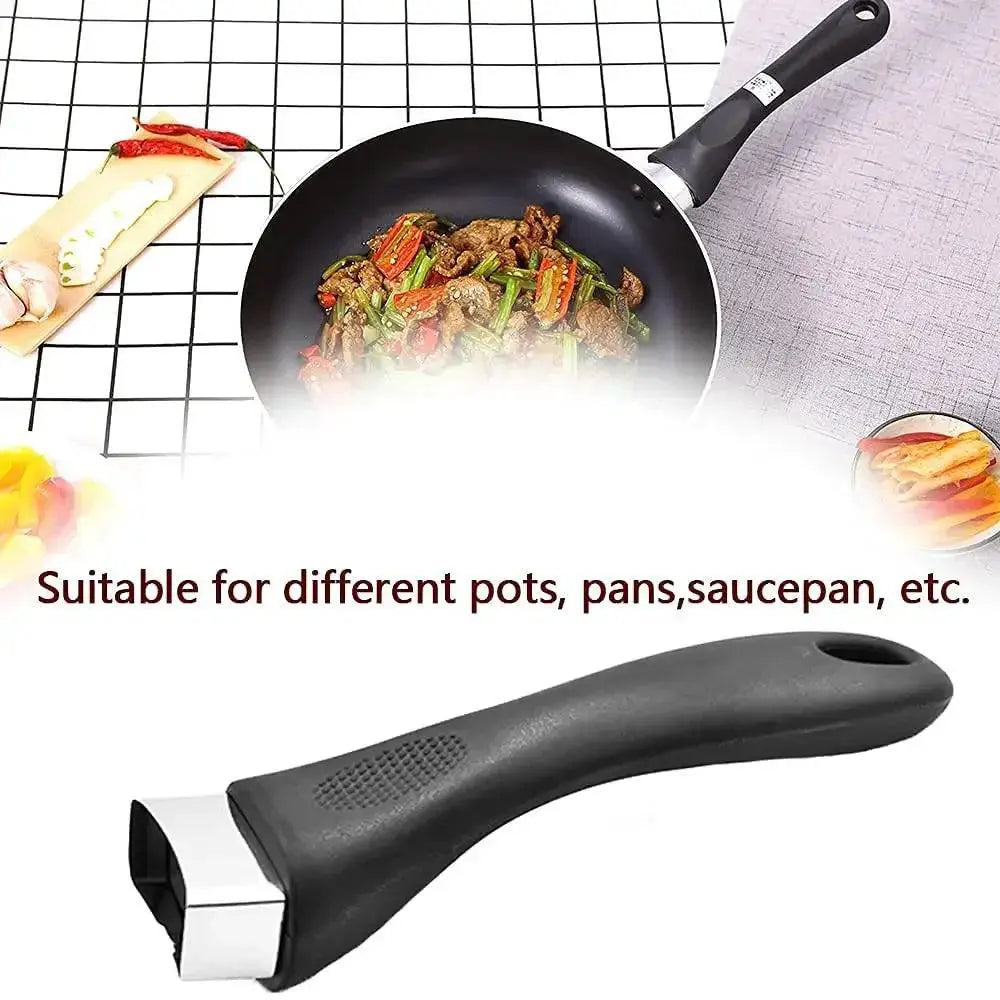 Black Non Slip Bakelite Pot Handle Replacement For Pans