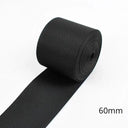 Black Nylon Webbing Tape Backpack Strap Pet Collar Ribbon