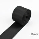 Black Nylon Webbing Tape Backpack Strap Pet Collar Ribbon