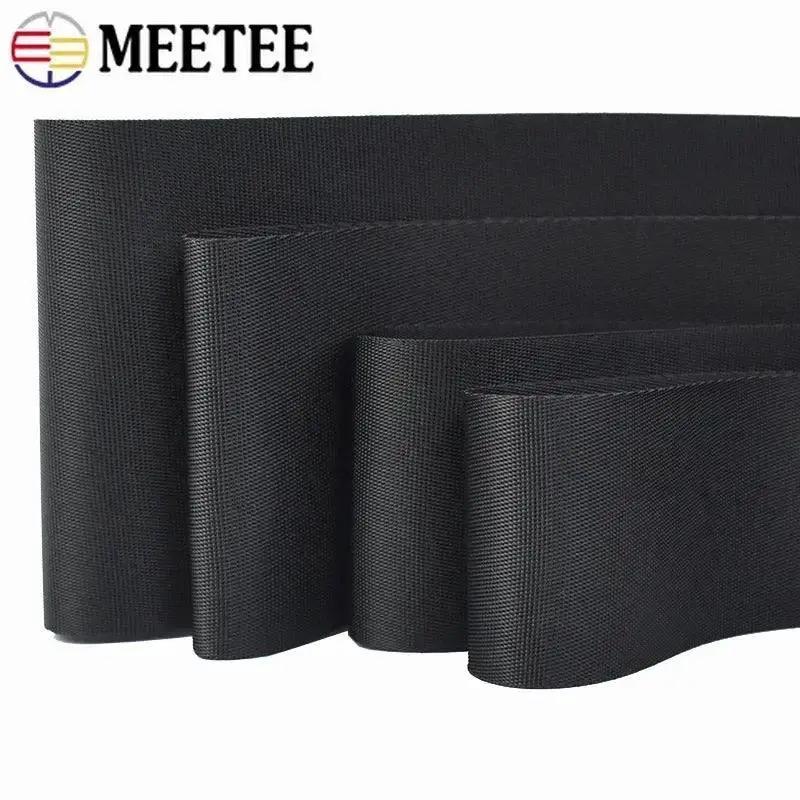 Black Nylon Webbing Tape For Backpack Straps Ribbon