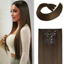 Black Ombre Heat Resistant Hair Extensions 24 Inch Women