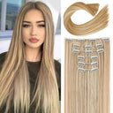 Black Ombre Heat Resistant Hair Extensions 24 Inch Women