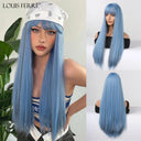 Black Pink Ombre Cosplay Wig Versatile High-Quality Hairpiece