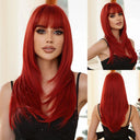 Black Pink Ombre Cosplay Wig Versatile High-Quality Hairpiece