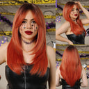 Black Pink Ombre Cosplay Wig Versatile High-Quality Hairpiece