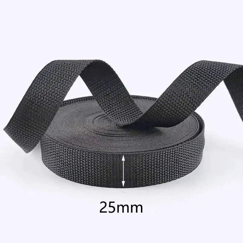 Black Polyester Webbing Band for Versatile DIY Projects