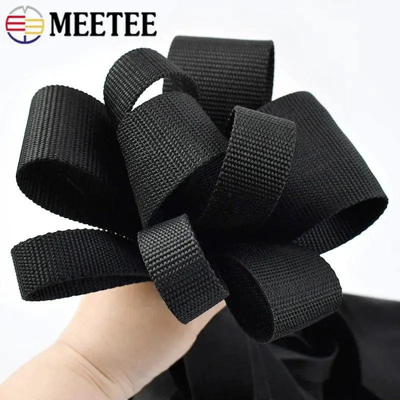 Black Polyester Webbing Band for Versatile DIY Projects