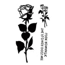 Temporary Rose Tattoo Set for Festivals