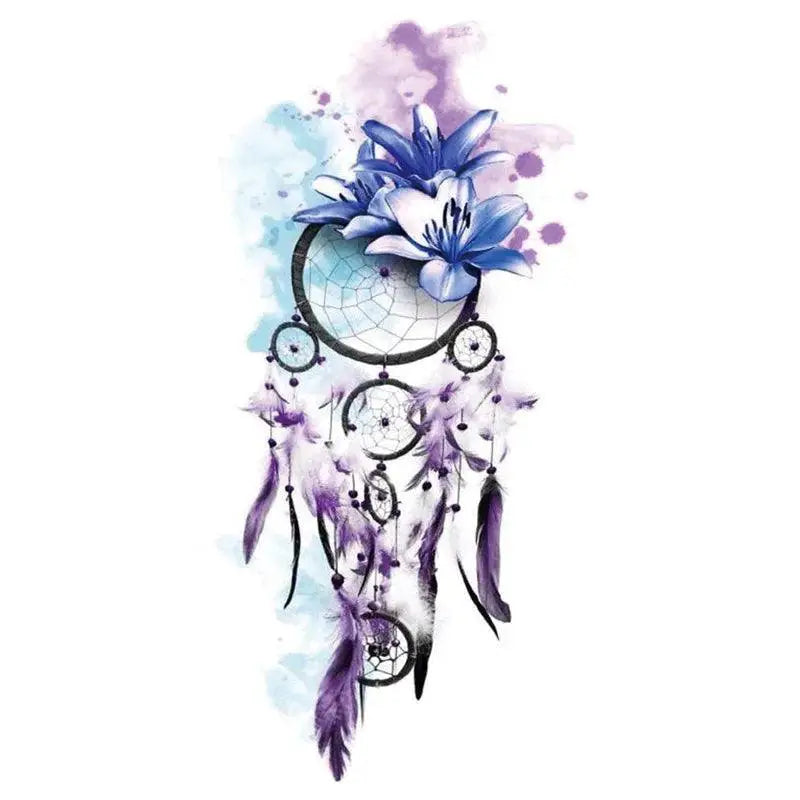 Black Rose Temporary Tattoo Sticker Set for Festivals — product view 13