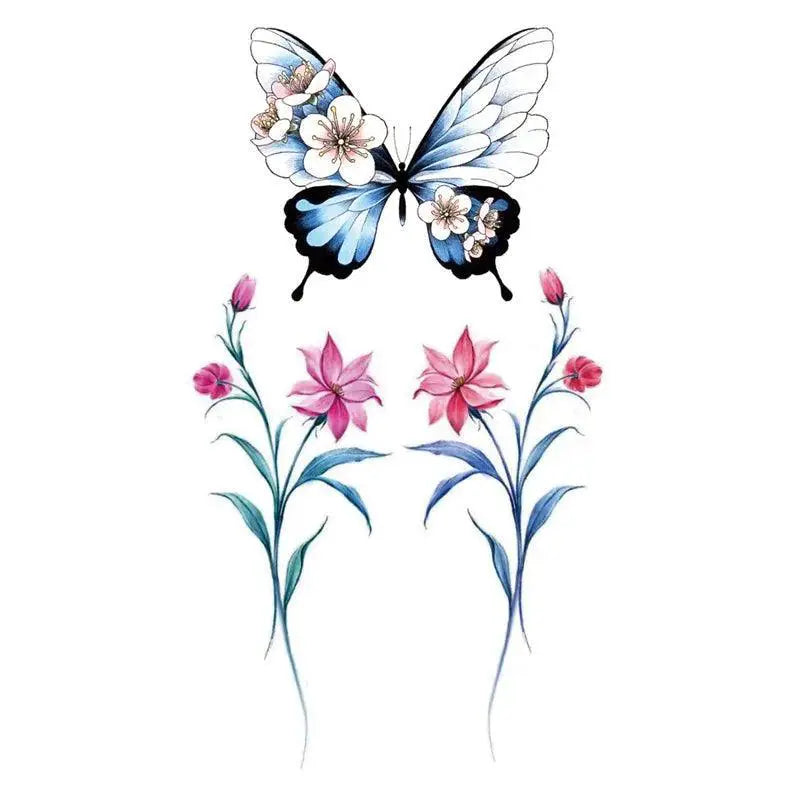Black Rose Temporary Tattoo Sticker Set for Festivals — product view 15