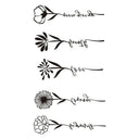 Temporary Rose Tattoo Set for Festivals