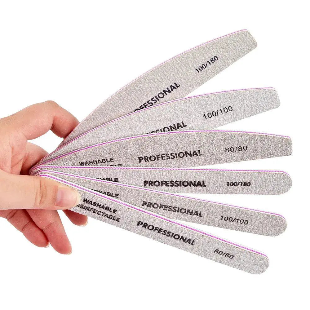 Black Sandpaper Nail Buffer Set Efficient Filing Kit