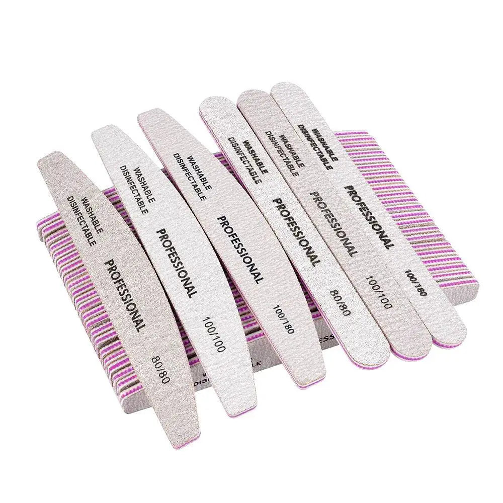 Black Sandpaper Nail Buffer Set Efficient Filing Kit
