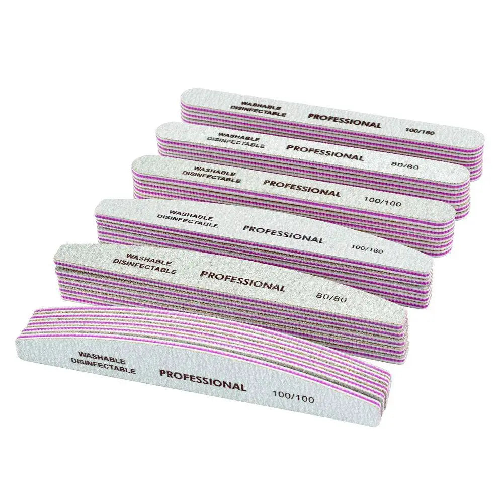 Black Sandpaper Nail Buffer Set Efficient Filing Kit