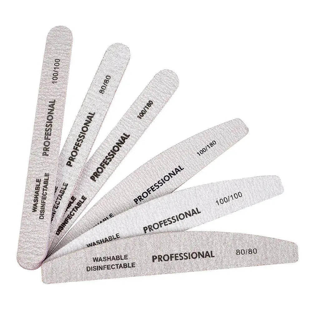 Black Sandpaper Nail Buffer Set Efficient Filing Kit