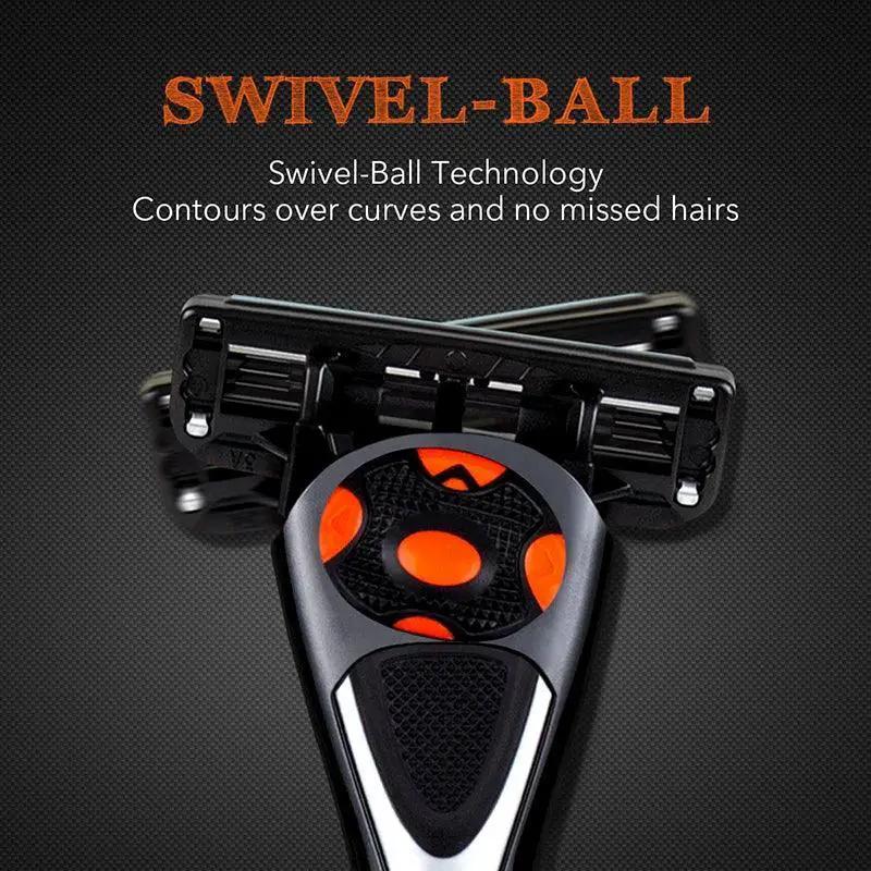Black Spider Precision Shave Razor With Swivel Ball Tech