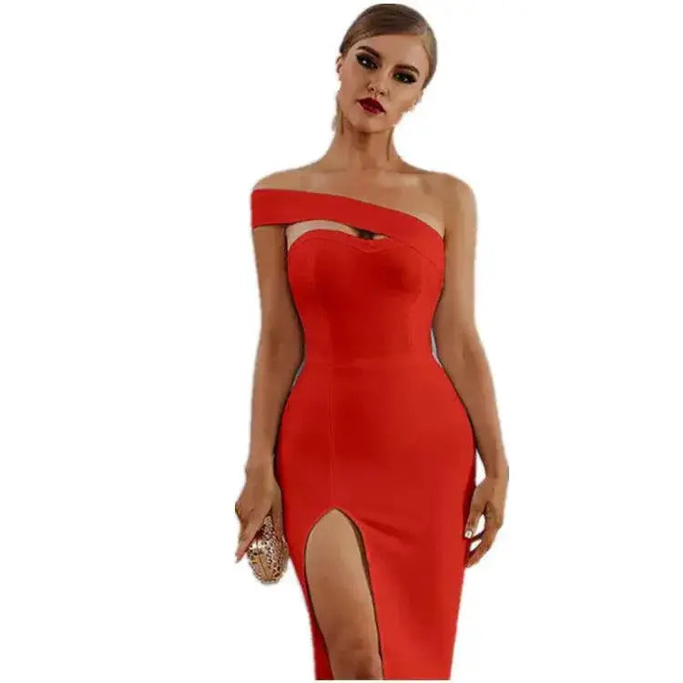 Black Strapless Bandage Dress For Party Elegance And Glamour