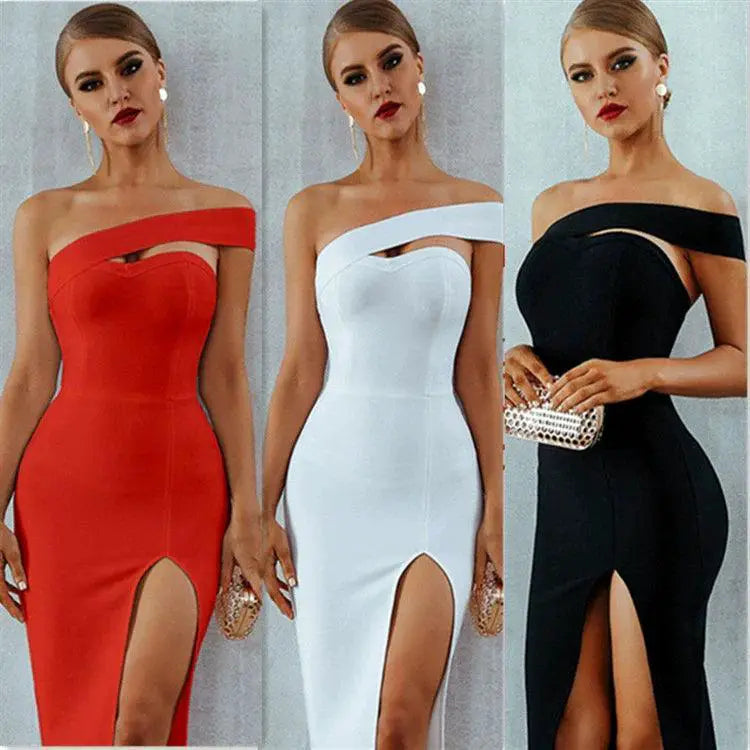 Black Strapless Bandage Dress For Party Elegance And Glamour