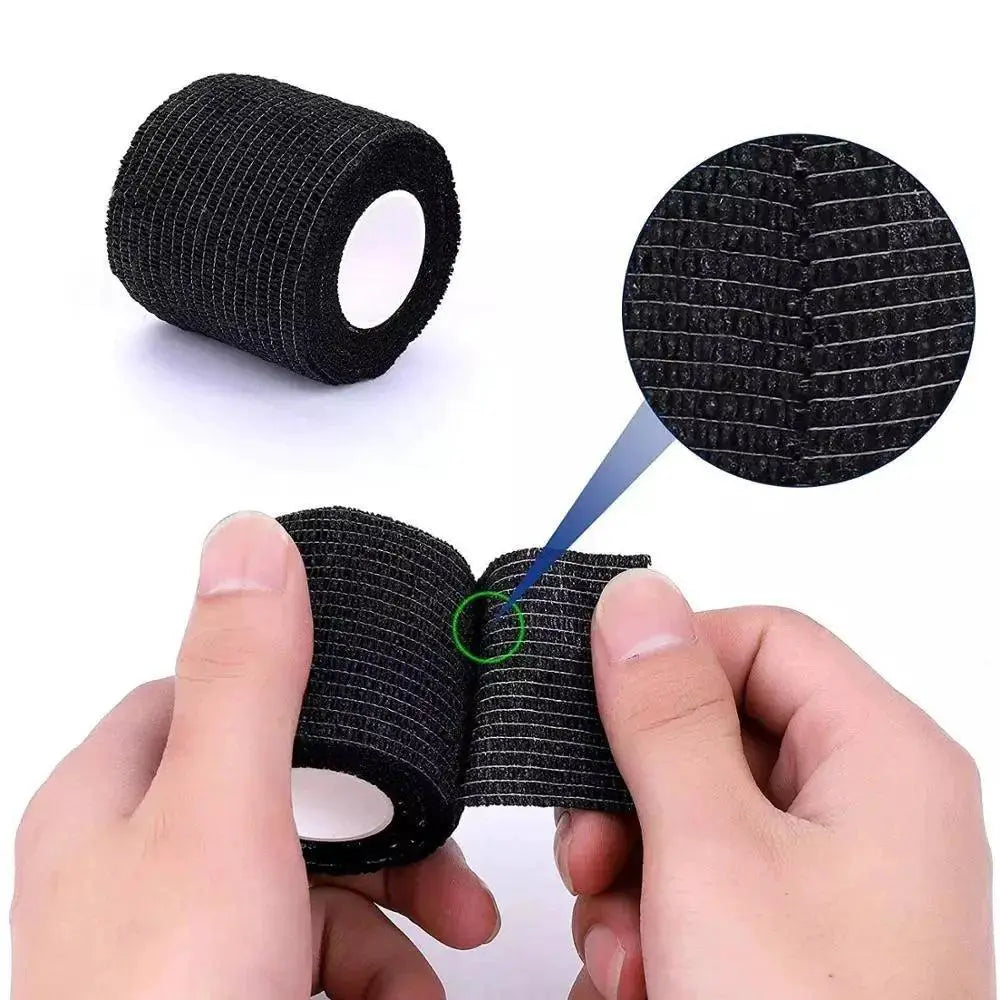 Black Tattoo Grip Cover Wraps Waterproof Finger Protection