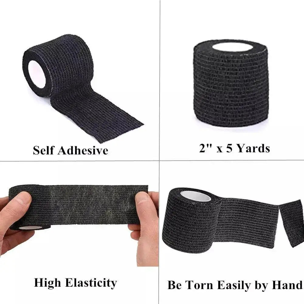 Black Tattoo Grip Cover Wraps Waterproof Finger Protection