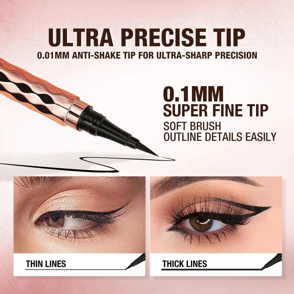 Black Waterproof Liquid Eyeliner For Effortless Makeup