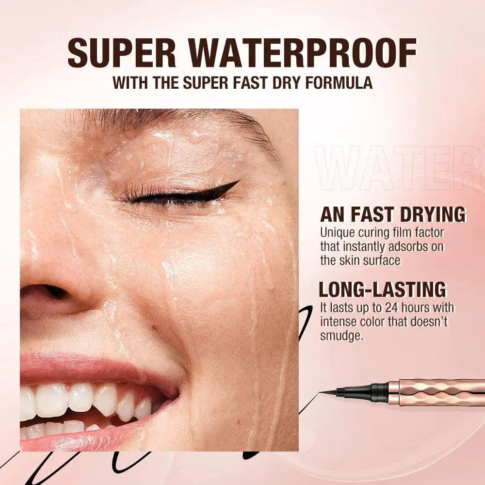 Black Waterproof Liquid Eyeliner For Effortless Makeup