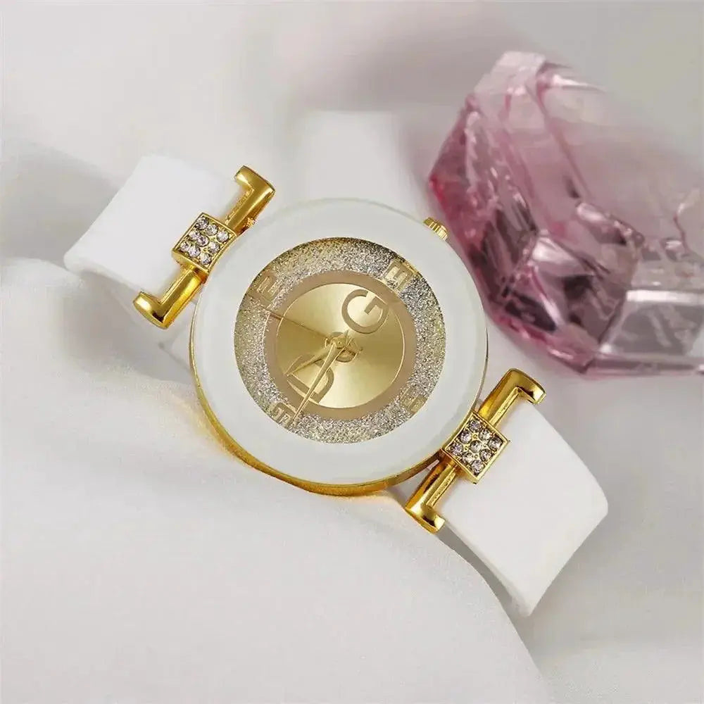 Black White Quartz Watch Elegant Minimalist Wristwatch - OurLum.com