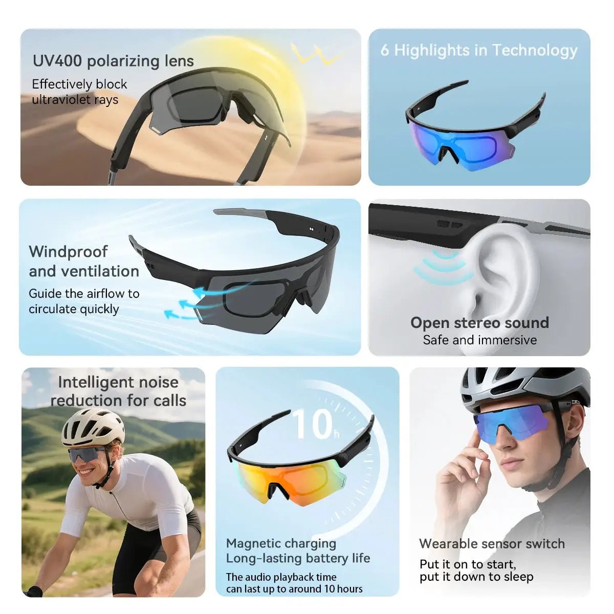 Blackview Glasses For Cyclists Music