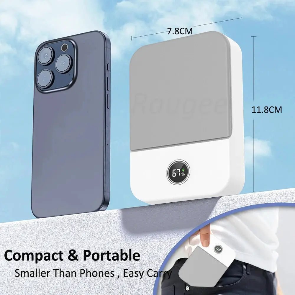 Bladeless Waist Neck Fan Portable Outdoor Cooler With 3 Gear On The Go USB Rechargeable