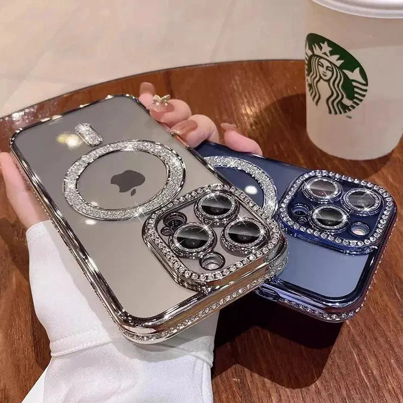 Bling Crystal Clear MagSafe Case for iPhone 15 Pro Max