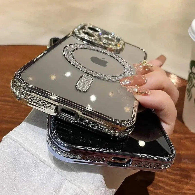 Bling Crystal Clear MagSafe Case for iPhone 15 Pro Max
